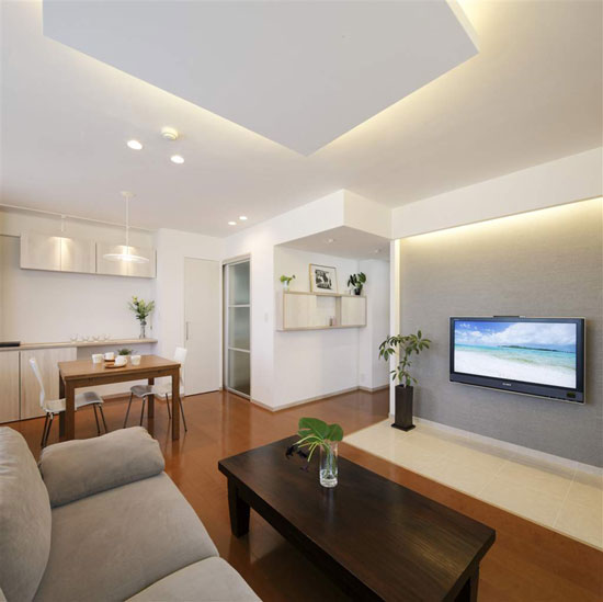 清新淡雅日式和中式混搭的居室空间设计