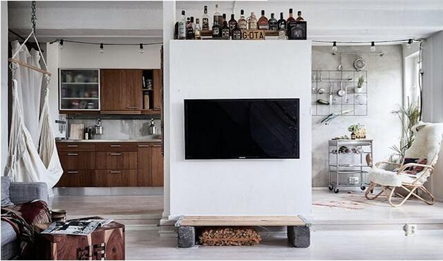 挑高实用现代的北欧风格公寓室内设计