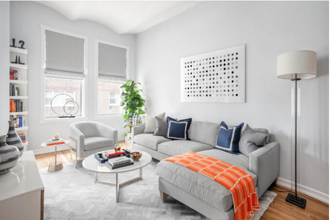 纽约温馨浅灰色的北欧风格单身公寓设计