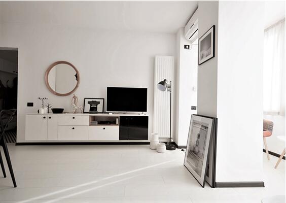 白色的经典北欧风格室内公寓设计