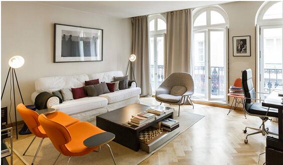 优雅清新充满艺术氛围的巴黎现代室内设计