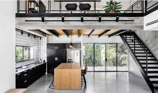 宽敞通透现代又复古的loft工业风格室内设计